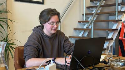 Marijn Bal, AV-productie stagiair bij Dutch Angle. TV